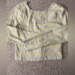 Zara Yellow and Gray Crop Top